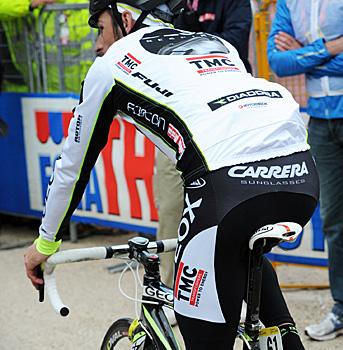 Denis Menchov, Team Geox, Bergankunft Gardeccia, im Fassa Tal.