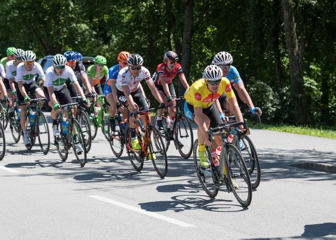Stephan Rabitsch (AUT, Team Felbermayr Simplon Wels) an der Spitze des Feldes 
