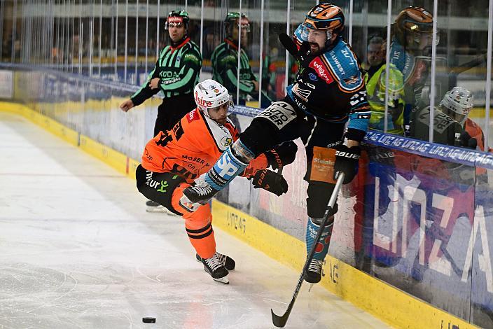 Shawn St.Amant (Steinbach Black Wings Linz), Kilian Zündel (Moser Medical Graz 99ers) Overtime, Win2Day ICE Hockey League,  5. Viertelfinale, Steinbach Black Wings Linz vs Moser Medical Graz 99ers,  Linz AG Eisarena 