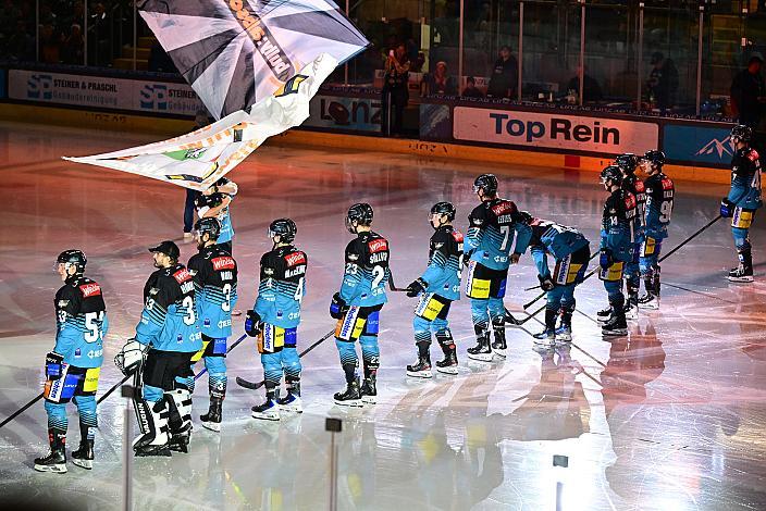 Das Team der Steinbach Black Wings Linz 7. Runde ICE, Steinbach Black Wings Linz vs EC KAC, Linz AG Eisarena 