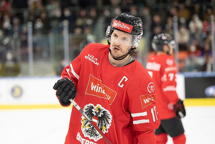 Stürmer Manuel Ganahl (AUT) Österreich vs Tschechische Republik, Eishockey Nationalteam, Testspiel Linz, Oberösterreich 