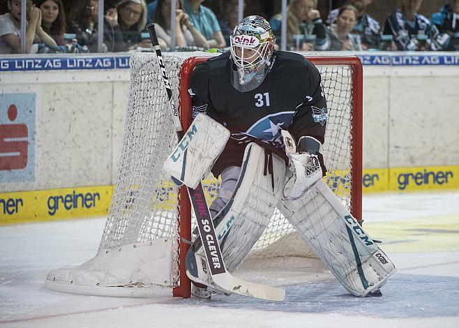 Tormann David Kickert (EHC Liwest Black Wings Linz) Testspiel, EHC Liwest Black Wings Linz vs CEZ Motor Ceske Budejovice