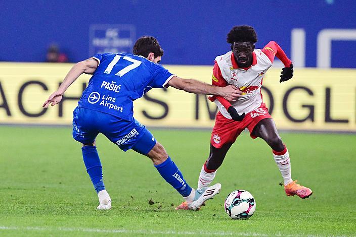 Alem Pasic (FC Blau-Weiß Linz), Moussa Kounfolo Yeo (FC Red Bull Salzburg) FC Blau Weiss Linz vs SCR Altach,  2025 - 2026