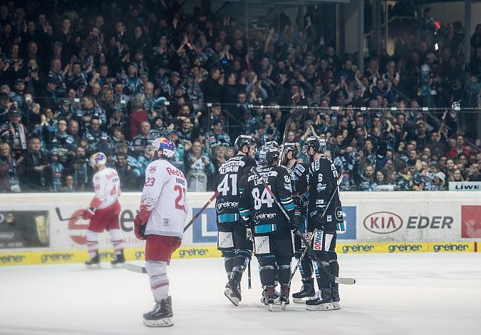 Linz feiert  EHC Liwest Black Wings Linz vs EC Red Bull  Salzburg 4. Semifinale