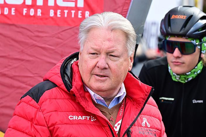 Harald J. Mayer (ÖRV, Präsident Österreichischer Radsportverband, Cycling Austria)  63. Saison Eroeffnung Leonding Herren, Road Cyling League Austria