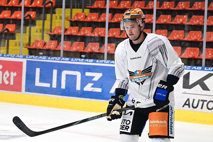 Ian Scheid (Steinbach Black Wings Linz) Erstes Eistraining, Steinbach Black Wings Linz , Linz AG Eisarena 