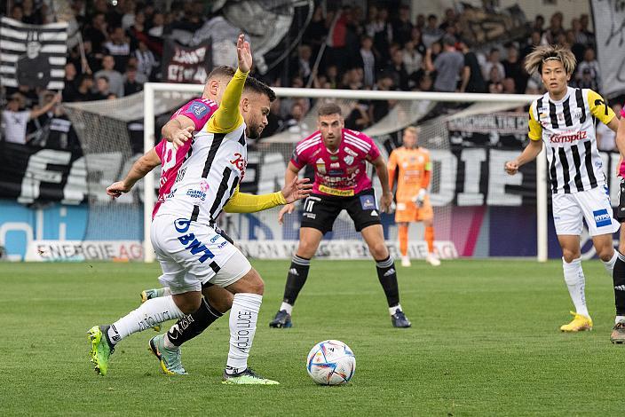 Jürgen Heil (TSV Egger Glas Hartberg), Sascha Horvath (LASK Linz) Lask vs TSV Egger Glas Hartberg, 11. Runde, Admiral Bundesliga, 2022 - 2023