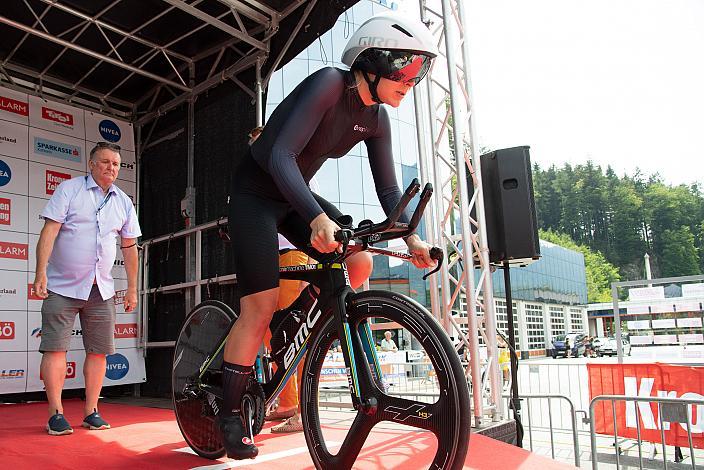 Gabriela Erharter (AUT, Union Raiffeisen Radteam Tirol) Führende in der Damen Radliga, Elite Damen, Österreichische Meisterschaft Einzelzeitfahren, Kufstein, Tirol