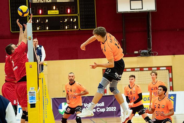 Maximilian Schober (VCA Amstetten Niederösterreich) Volleyball Europacup VCA Amstetten NÖ vs VSC Law Academy Kharkiv (UKR)