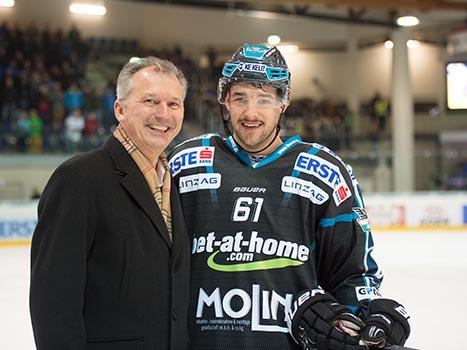Patrick Spannring, Linz Spieler des Abends, , EHC Liwest Black Wings Linz vs Fehervar AV19