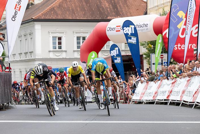 Sprintsieg für Frank Aron Ragilo (EST, Cannibal Team), 2. Platz Sente Sentjens (BEL, Acrog-Tormans), 3. Platz Viggo Moore (USA, Lux/CTS p/b Specialized), Rohrbach - Rohrbach, Int. "Keine Sorgen" Junioren Rundfahrt UCI Kat. 2.1 MJ
