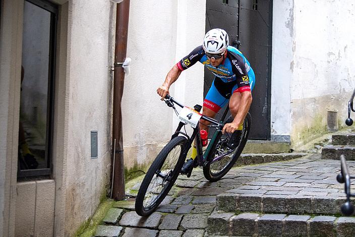 Sieger Daniel Federspiel (AUT, Team Felbermayr Simplon Wels) 23. Int. ASVÖ - HRINKOW MTB-City Kriterium Steyr,  ÖRV, Radsport, Mountainbike