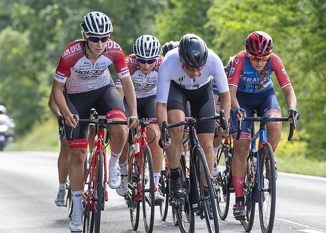  v.l. Christina Schweinberger (AUT, Doltcini - Van Eyck Sport UCI Woman Cycling Team), Kathrin Schweinberger (AUT, Doltcini - Van Eyck Sport UCI Woman Cycling Team), Sylvia Gehnböck (AUT, Team Format), Sarah Rijkes (AUT, Ceratizit - WNT Pro Cycling)ÖSTM Strasse Mattersburg, Österreichische Staatsmeisterschaft U23, Elite Damen und Herren
