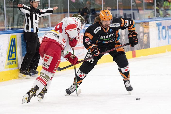 Mathew Maione (HCB Südtirol Alperia), Kai Kantola (Steinbach Black Wings Linz) Steinbach Black Wings Linz vs HCB Suedtirol Alperia, bet-at-home ICE Hockey League
