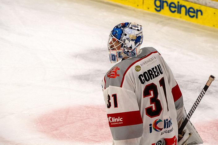 Tormann Jared Coreau (iClinic Bratislava Capitals) Steinbach Black Wings 1992 vs iClinic Bratislava Capitals, Qualifikationsrunfe Eishockey, Bet at Home ICE Hockey League