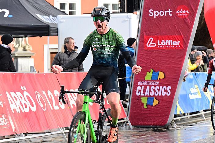  Sieger Jaka Primozic (SLO, Hrinkow Advarics) 63. Saison Eroeffnung Leonding Herren, Road Cyling League Austria