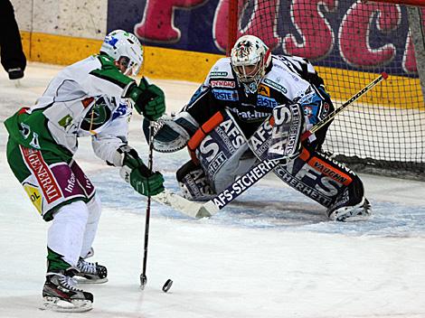 Tormann Alex Westlund, EHC Liwest Black Wings Linz vs. HDD Tilia Olimpija Ljubljana 