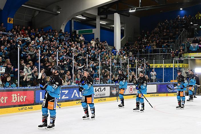 Andreas Kristler (Steinbach Black Wings Linz) Saisonende in Linz, Spiel 2 Pre-Playoffs,  ICE, Steinbach Black Wings Linz vs EC iDM Wärmepumpen VSV, Linz AG Eisarena 