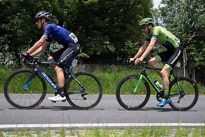 James Oram (Black Spoke), Jonas Rapp (GER, Hrinkow Advarics Cycleang) 2. Etappe Eferding - Oberneukirchen, Int. Raiffeisen Oberösterreich Rundfahrt UCI Kat. 2.2