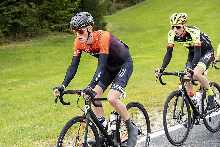 Lukas Meiler, GER (Team Vorarlberg Santic), Jakob Geszner (GER, rad-net ROSE Team) 1. Mühlviertler Hügelwelt Classik, Königswiesen,  U23, Elite Damen und Herren