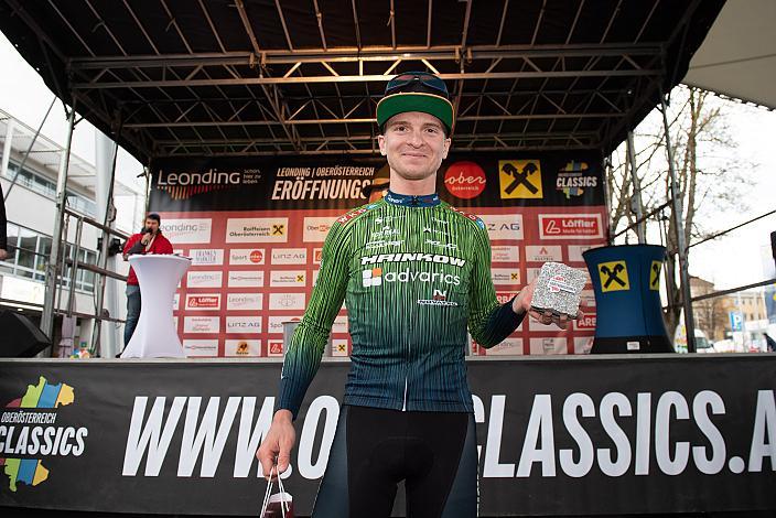  Sieger Jaka Primozic (SLO, Hrinkow Advarics) 63. Saison Eroeffnung Leonding Herren, Road Cyling League Austria