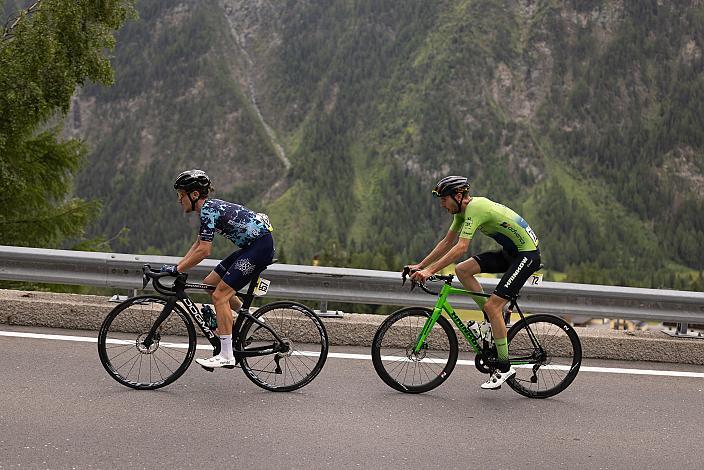 Nick van der Lijke (NED, Leopard TOGT Pro Cycling). Jonas Rapp (GER, Hrinkow Advarics) 72. Tour of Austria, 3. Etappe Silian - St. Johann im Alpendorf