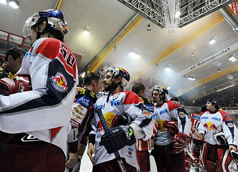 Die Red Bulls Salzburg sind entthront. Der KAC siegt in Spiel 7.  