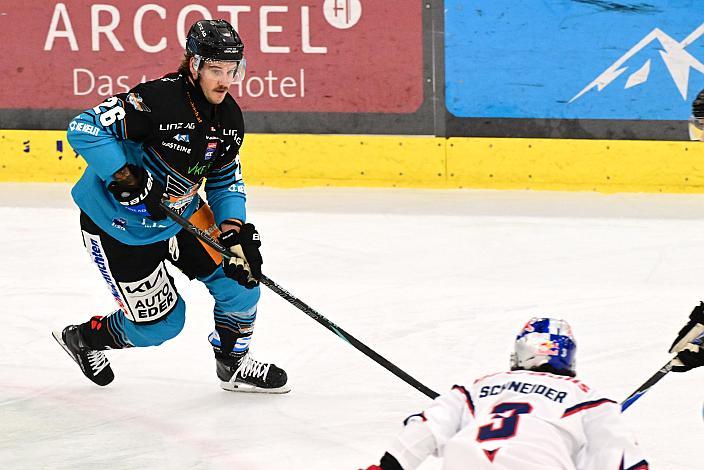 Travis Barron (Steinbach Black Wings Linz) 8. Runde ICE, Steinbach Black Wings Linz vs EC Red Bull Salzburg, Linz AG Eisarena 