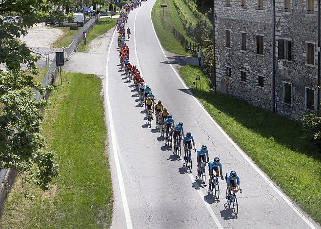 Das Feld bei Valdobbiadene Giro, Giro d Italia, Radsport, 102. Giro d Italia - 19. Etappe  