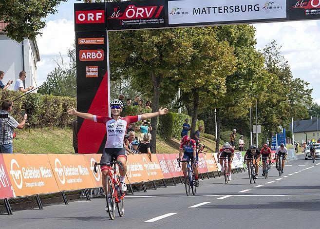 Damensiegerin Kathrin Schweinbergerg (AUT, Doltcini - Van Eyck Sport UCI Woman Team) ÖSTM Strasse Mattersburg, Österreichische Staatsmeisterschaft U23, Elite Damen und Herren