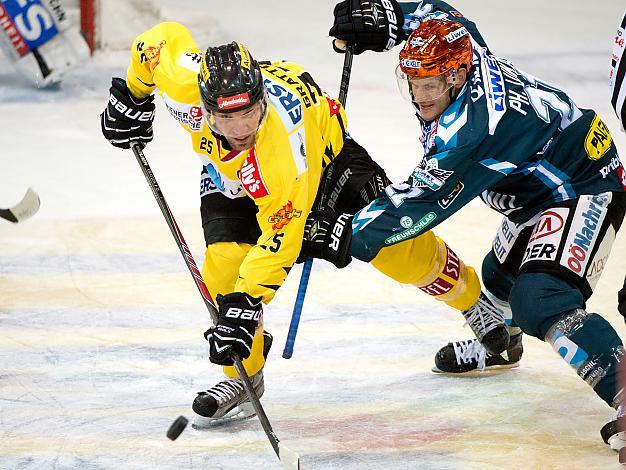 Philipp Lukas, Linz und Benoit Gratton, Vienna, EHC Liwest Black Wings Linz vs UPC Vienna Capitals