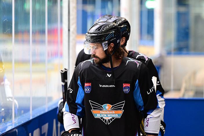 Shawn St.Amant (Steinbach Black Wings Linz) (Steinbach Black Wings Linz) Erstes Eistraining, Steinbach Black Wings Linz , Linz AG Eisarena 