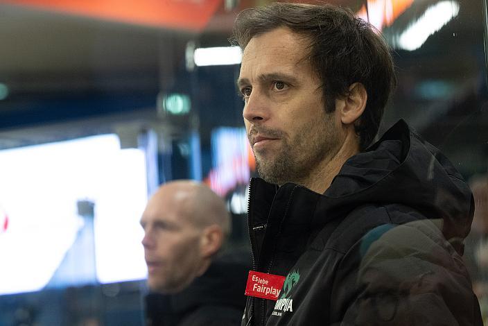 Assistant Coach David Rodman (Olimpija Ljubljana) Win2Day ICE Hockey League,  Steinbach Black Wings Linz vs Olimpija Ljubljana,  Linz AG Eisarena 