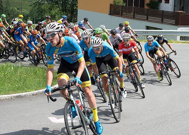 Lukas Schlemmer (AUT, Team Felbermayr Simplon Wels) macht Tempo im Hauptfeld 3. Etappe Eferding - Ulrichsberg