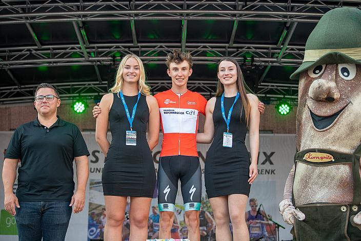 Aktivster Österreicher Alexander Hajek (AUT, Team Auto Eder) 46. Int. Keine Sorgen,  Junioren Rundfahrt UCI Kat. MJ 2.1, 1. Etappe Haid/Ansfelden - Marchtrenk