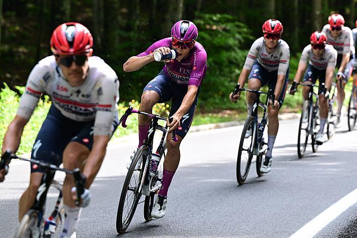Paul Magnier (FRA, Soudal - Quick Step) im Maglia Ciclamino des Punktbesten,  Gemona del Friuli 1976-2026 - Piancavallo, 109. Giro d Italia