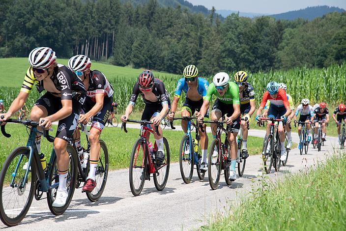 Im Grünen Punktetrikot Viggo Moore (USA, Lux/CTS p/b Specialized), Bad Wimsbach - Strass im Attergau, Int. "Keine Sorgen" Junioren Rundfahrt UCI Kat. 2.1 MJ