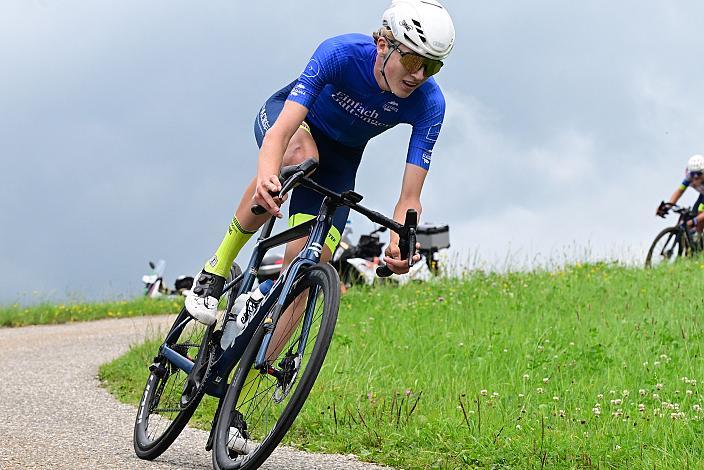 Im Blauen Punkte Trikot Jasper Verbrugge (BEL, Acrog-Tormans), 50. OÖ Junioren Rundfahrt, 3. Etappe Bad Wimsbach Strass im Attergau