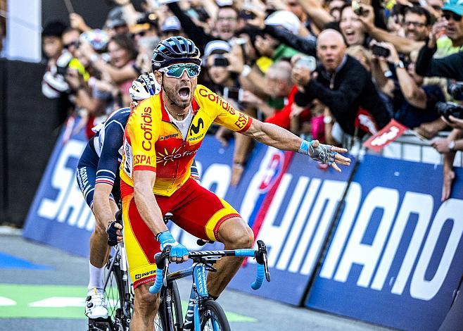Alejandro Valverde, ESP Weltmeister,  Innsbruck Herrenrennen 