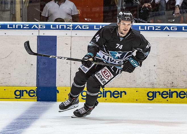 Josh Roach (EHC Liwest Black Wings Linz)  Testspiel, EHC Liwest Black Wings Linz vs CEZ Motor Ceske Budejovice