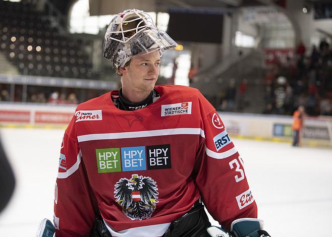 Tormann David Kickert (AUT) AUT-CZE, Testspiel,   Eishockey Nationalteam Linz