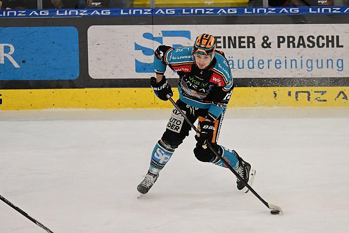 Graham Knott (Steinbach Black Wings Linz) Win2Day ICE Hockey League,  Steinbach Black Wings Linz vs EC KAC,  Linz AG Eisarena 
