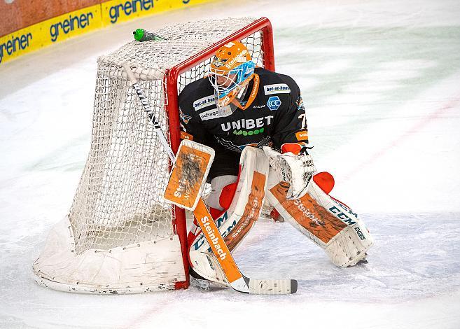 Tormann David Kickert (Steinbach Black Wings 1992) Steinbach Black Wings 1992 vs iClinic Bratislava Capitals, Qualifikationsrunfe Eishockey, Bet at Home ICE Hockey League