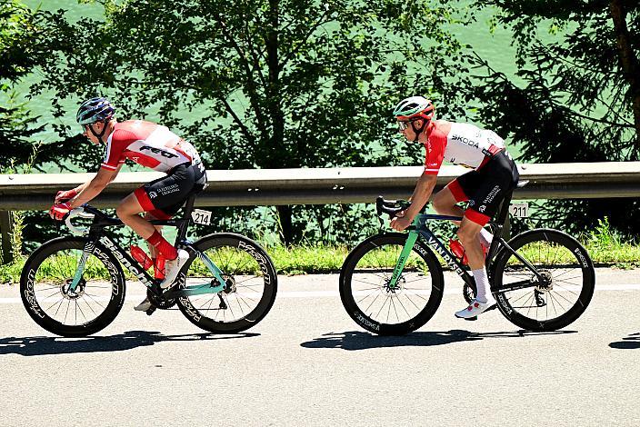 Rainer Kepplinger (AUT, Austria), Gregor Mühlberger (AUT, Austria),  3. Etappe von Lienz nach St. Johann Alpendorf, 188km, Tour of Austria