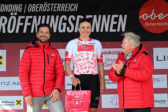 Platz 3 und Beste U23 Dame , Tabea Huys (AUT, Tirol Woman Cycling),  65. Rad Saison Eroeffnungsrennen Leonding