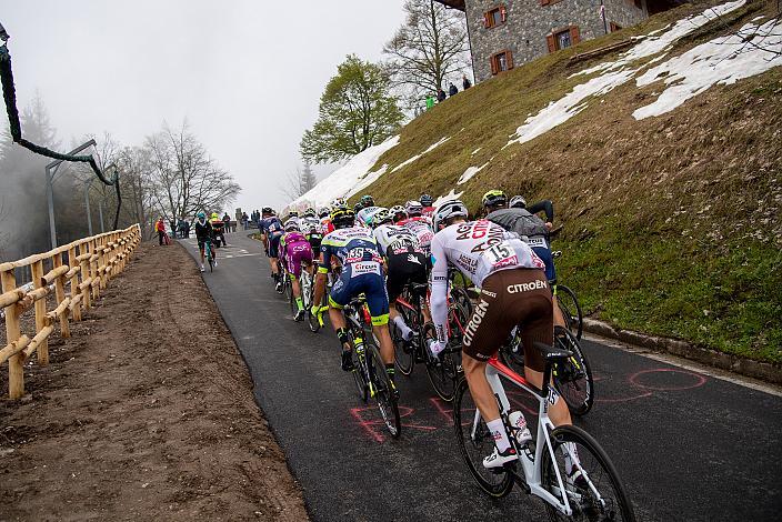 Das Hauptfeld klettert auf den Monte Zoncolan, Stage 14 Cittadella - Monte Zoncolan (205km), 104. Giro d Italia, UCI Worl Tour