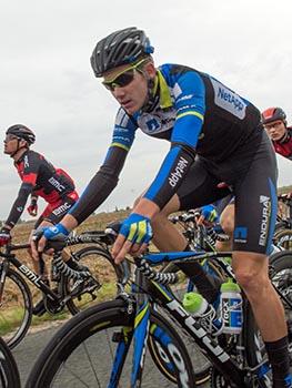 Patrick Konrad Team NetApp Endura, im Hauptfeld bei Paris - Tours, Radrennen, Paris - Tours