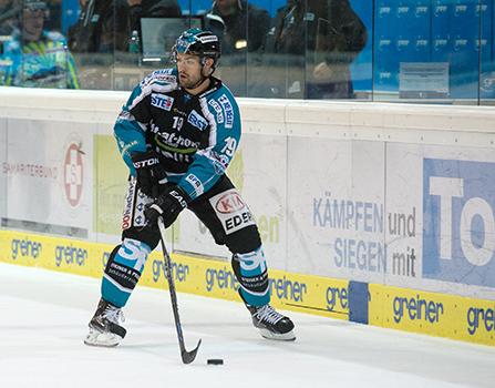 Andrew Jacob Kozek  (EHC Liwest Black Wings Linz), EHC Liwest Black Wings Linz vs HDD TELEMACH Olimpija Ljubljana, Laibach