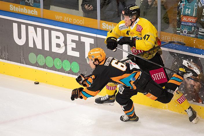 Niklas Bretschneider (Steinbach Black Wings Linz), Anton Karlsson (spusu Vienna Capitals),  Steinbach Black Wings Linz vs Spusu Vienna Capitals, bet-at-home ICE Hockey League