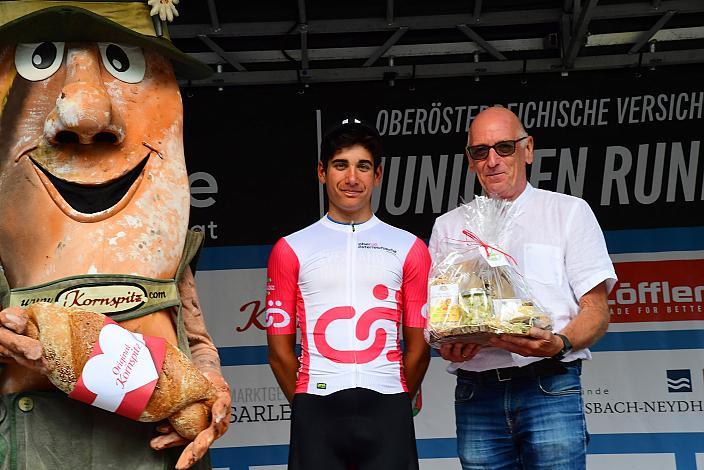 Im Trikot des Besten Erstjährigen Juniors Elias Wändel (SWE, Svealand Cycling Team), 50. OÖ Junioren Rundfahrt, 3. Etappe Bad Wimsbach - Strass im Attergau